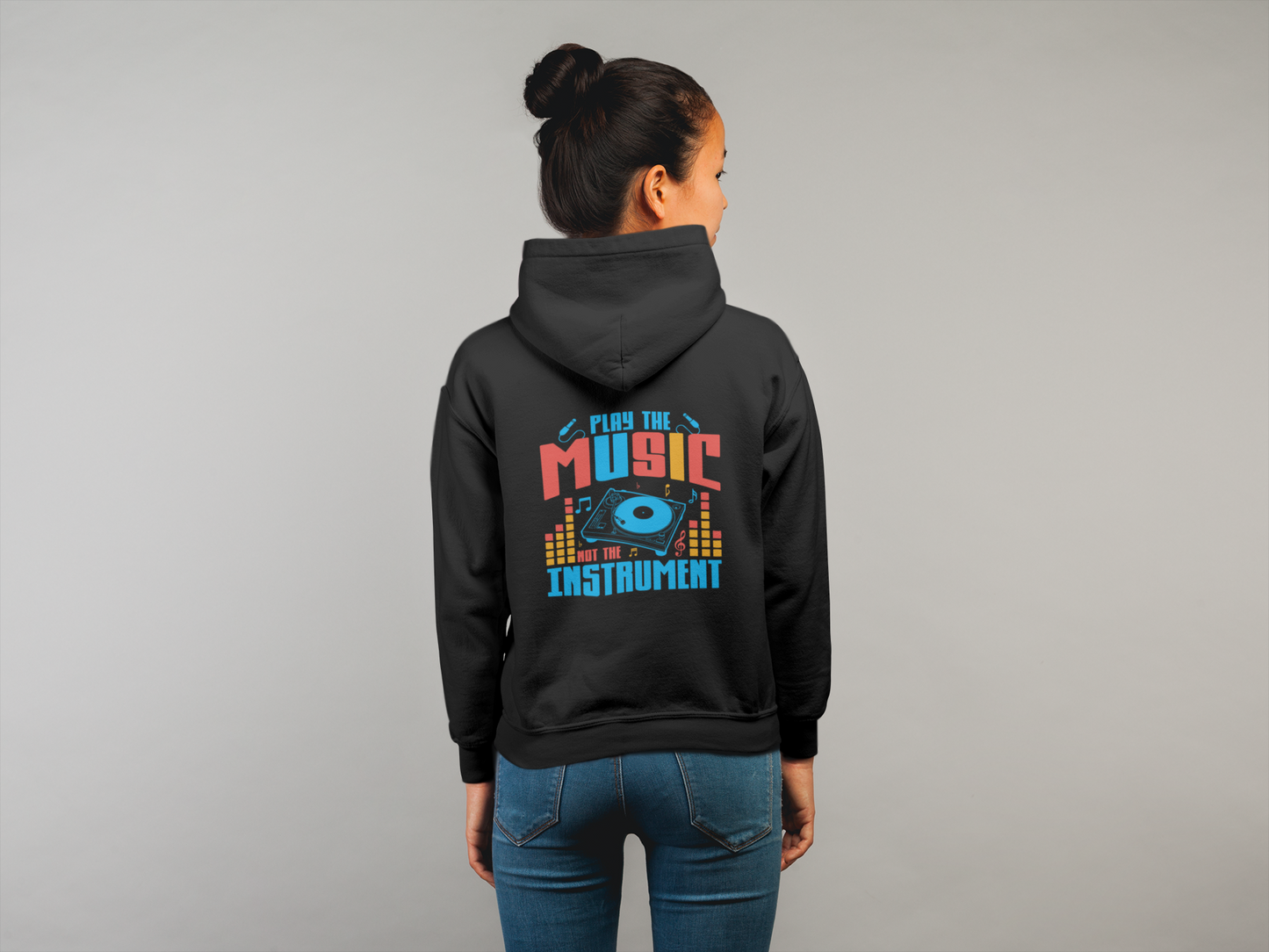 "Play the Music, Not the Instrument" Unisex Hoodie – Instrumental Vibes Edition