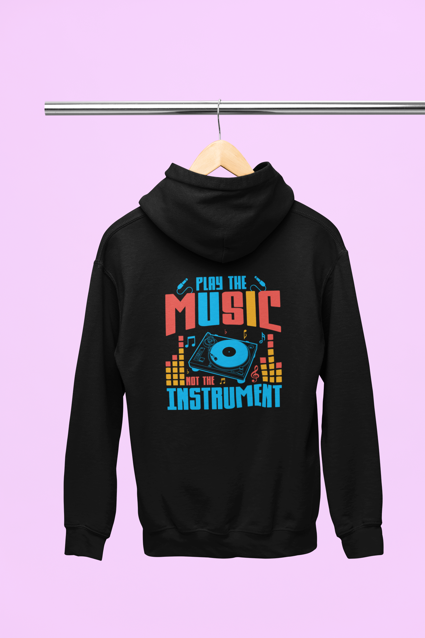 "Play the Music, Not the Instrument" Unisex Hoodie – Instrumental Vibes Edition