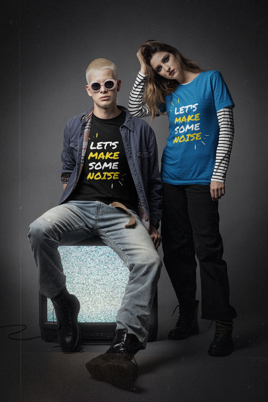 "Let's Make Some Noise" Men's T-Shirt – Perfect for Party Lovers