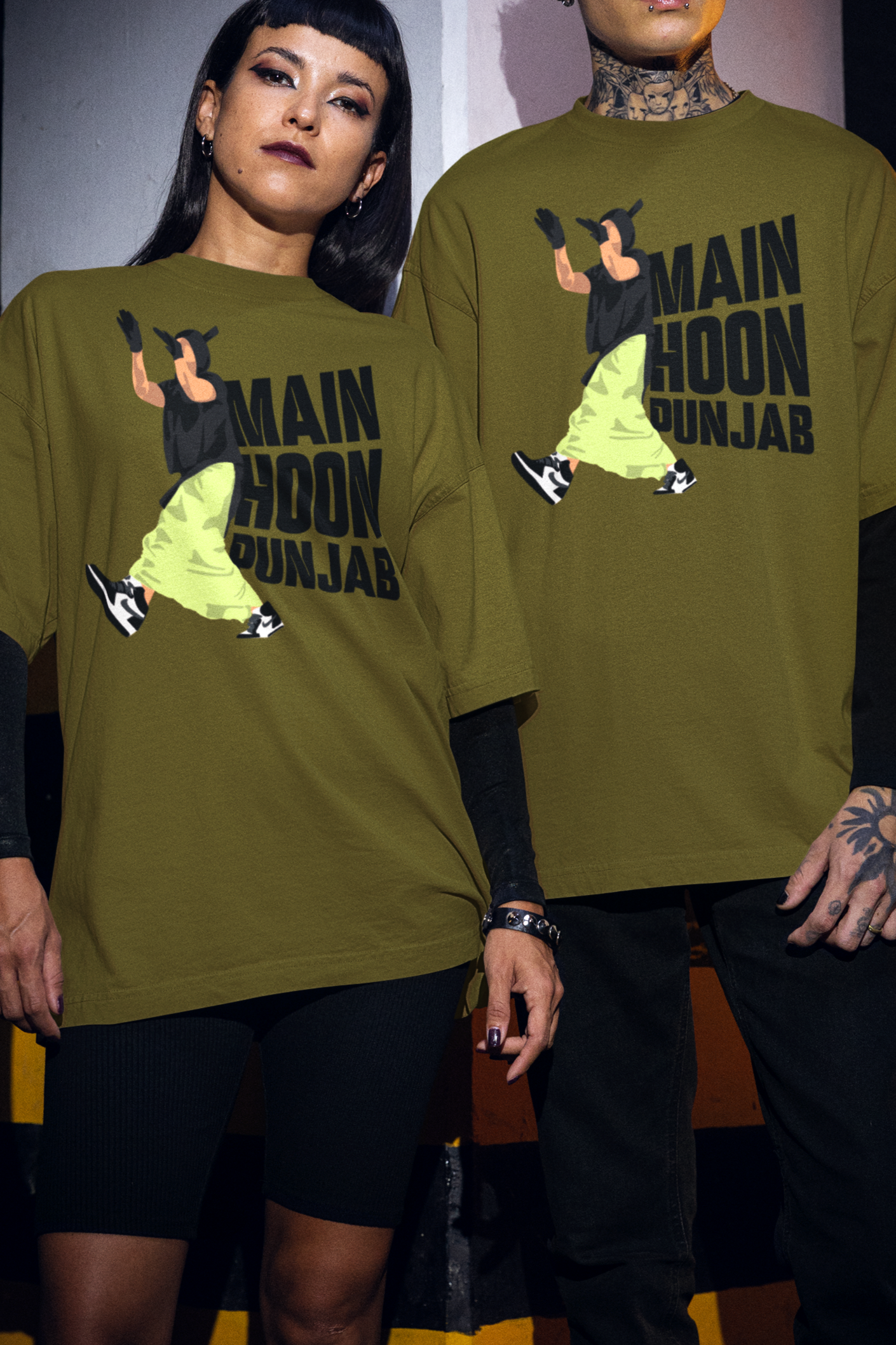 "Main Hoon Punjab" Premium Oversized Unisex Tshirt for Diljit Dosanjh Fans