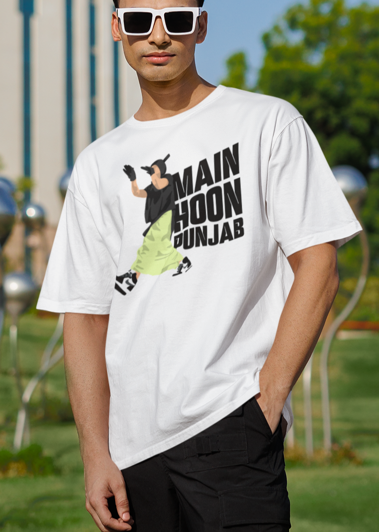 "Main Hoon Punjab" Premium Oversized Unisex Tshirt for Diljit Dosanjh Fans