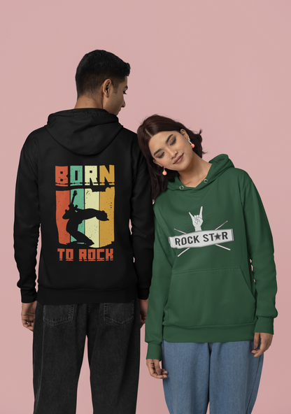 "Born to Rock" Unisex Hoodie – Rockstar Edition