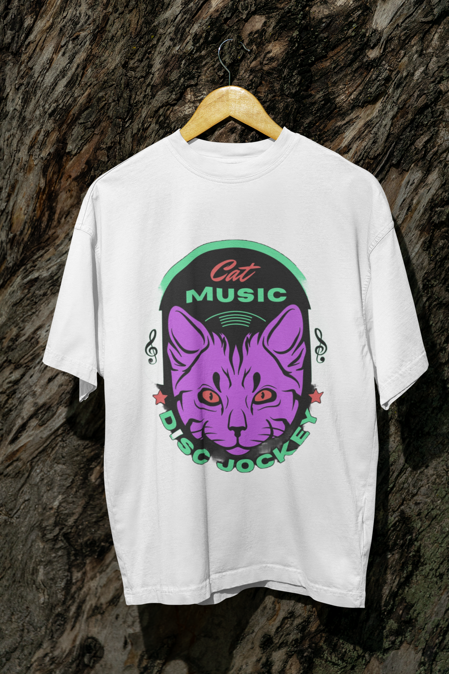 "Cat Music Disk Jockey" Men's T-Shirt – Perfect for Music Lovers