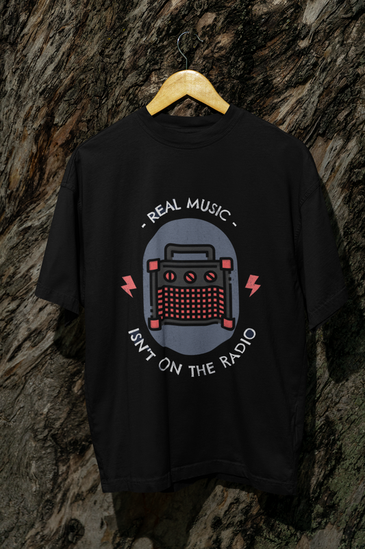 "Real Music Isn’t on the Radio" Unisex T-Shirt – Perfect for Music Lovers