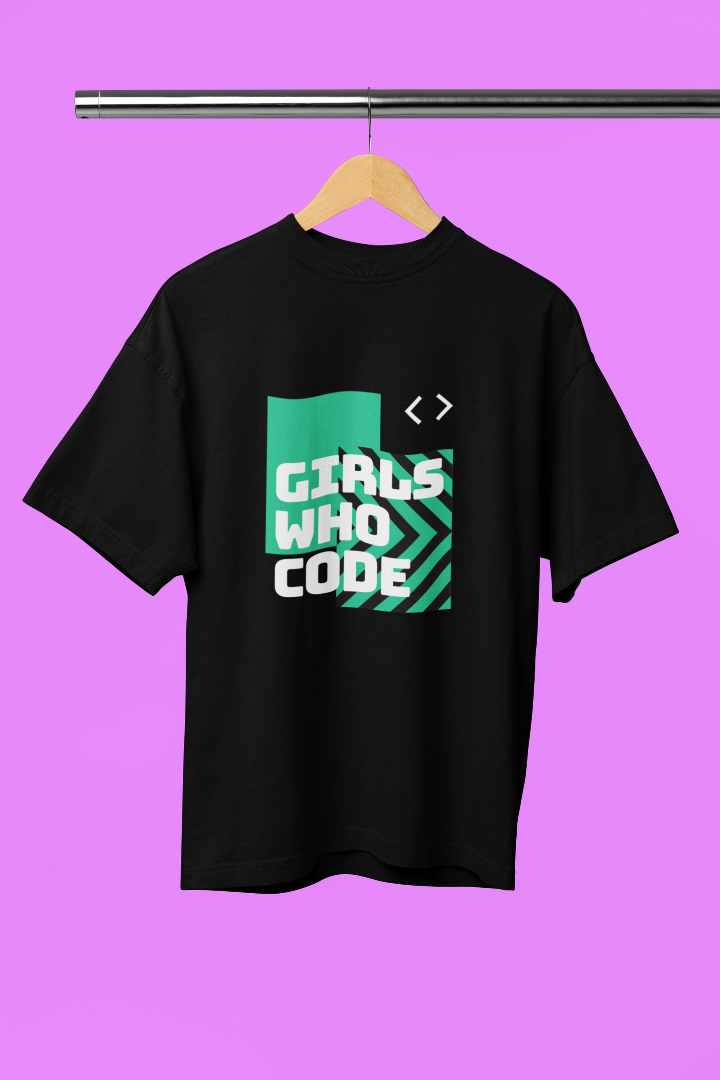 "Girls Who Code" Oversized Women's T-Shirt – Perfect for Coding Queens Who Love to Party