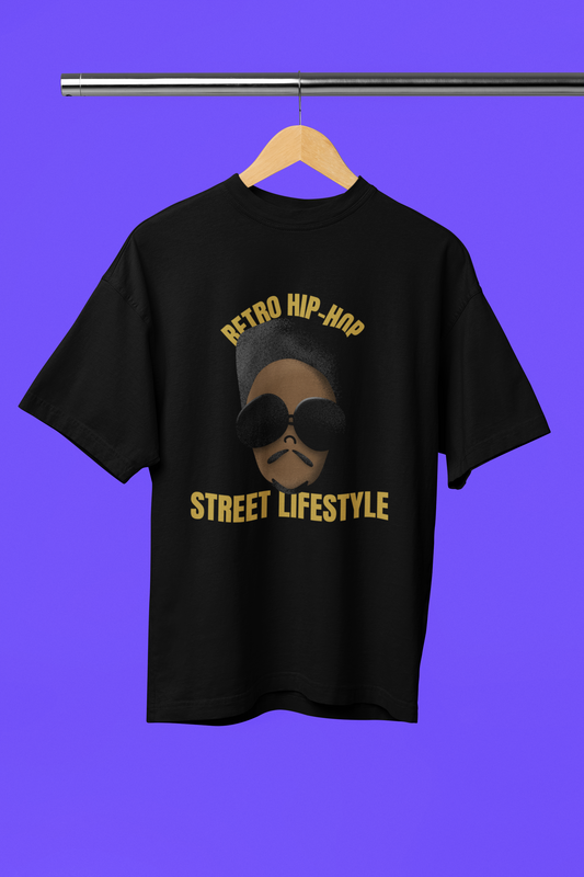 "Retro Hip Hop, Street Lifestyle" Oversized Unisex T-Shirt – Iconic Urban Vibes Edition