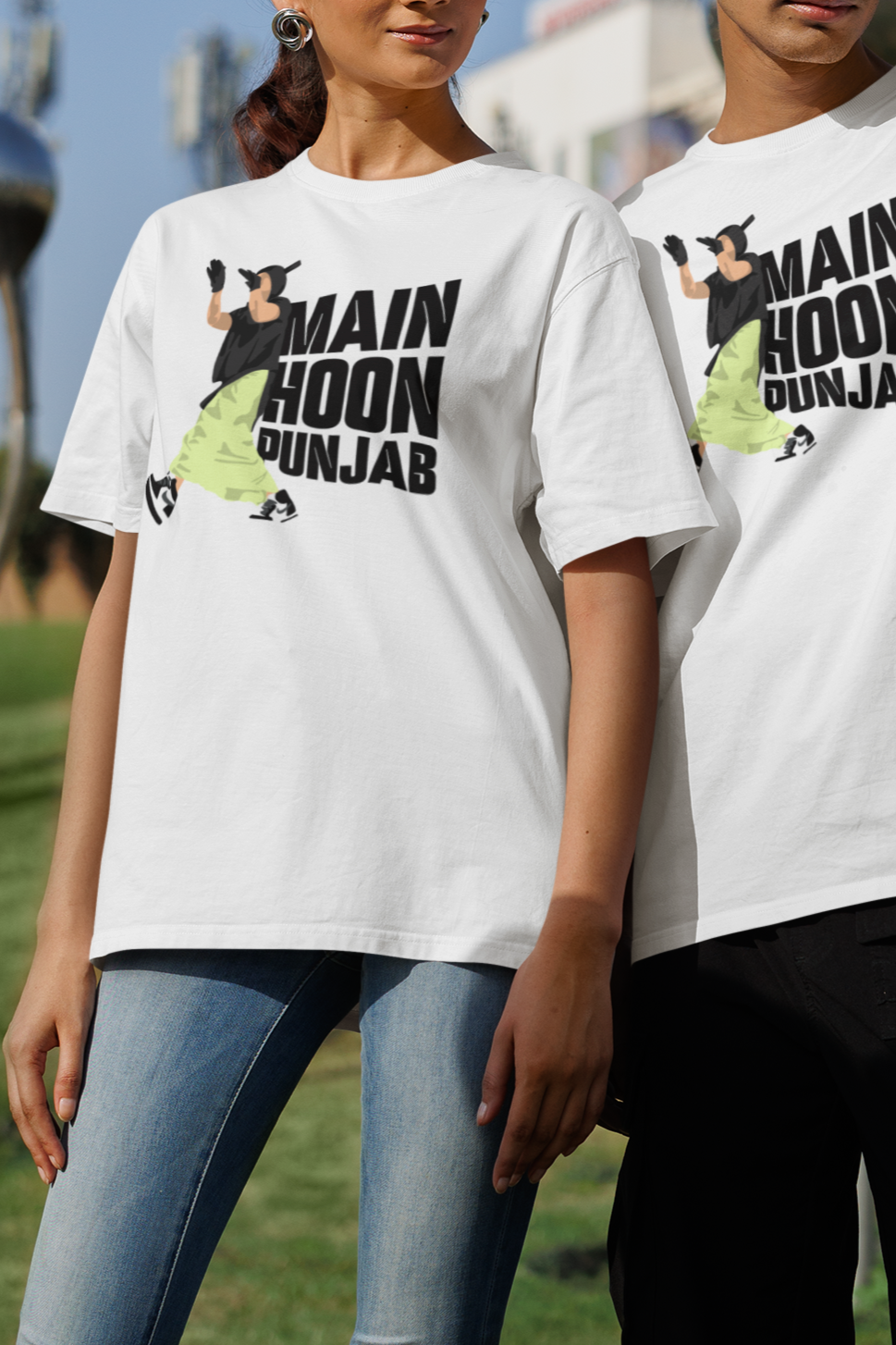 "Main Hoon Punjab" Premium Oversized Unisex Tshirt for Diljit Dosanjh Fans