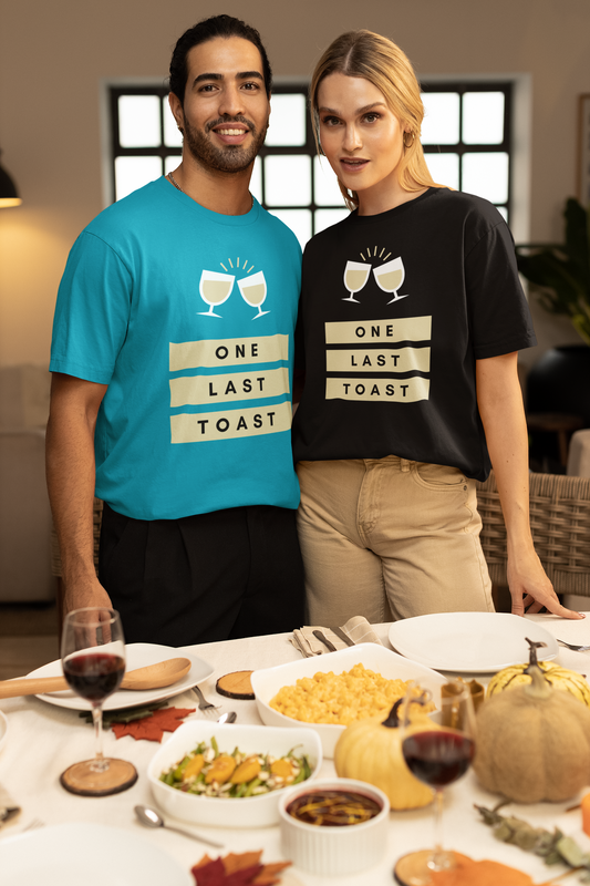 "One Last Toast" Oversized Unisex T-Shirt – Perfect for Party Lovers